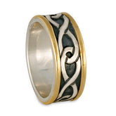 Twinning Infinity Ring Gold over Silver